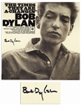 Bob Dylan Signed Album The Times They Are A-Changin -- With Jeff Rosen COA